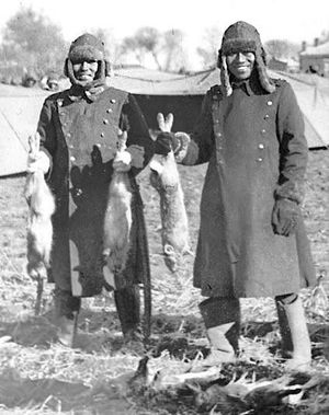 Japanese soldiers showing off what they hunted for dinner in China 1938.jpg