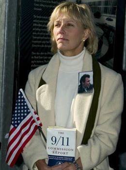 Beverly Eckert, widowed by 9/11, who refused to accept the 9-11/Compensation fund, stating "My silence cannot be bought".[10]