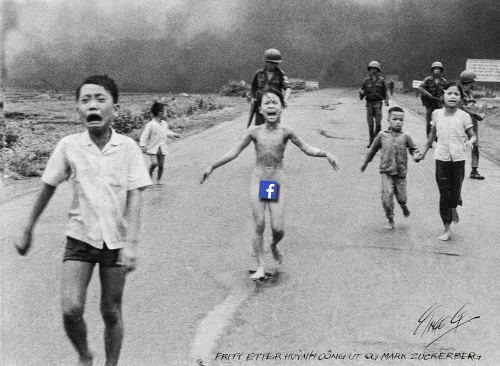 A Facebook friendly version of the iconic 1972 war photograph