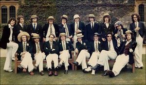 A young Tony Blair in the Bullingdon Club (3rd from the right)