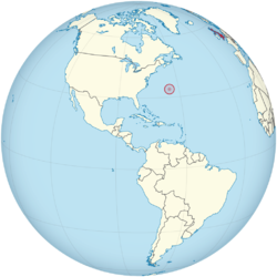 United Kingdom on the globe (Bermuda special) (Americas centered).png