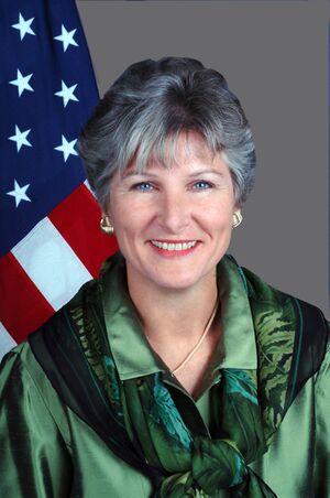 Official portrait of Karen Hughes, Under Secretary for Public Diplomacy and Public Affairs 59-CF-DS-22773-05.jpg