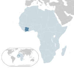 Location Côte d'Ivoire AU Africa.svg