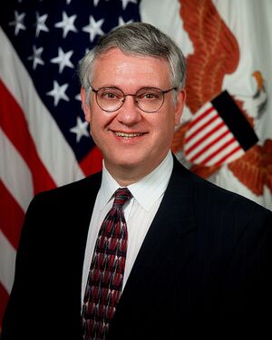 Deputy Secretary of Defense John Hamre, official portrait.jpg