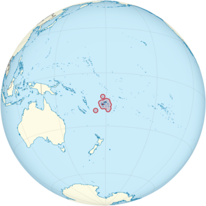 Fiji on the globe (small islands magnified) (Polynesia centered).svg