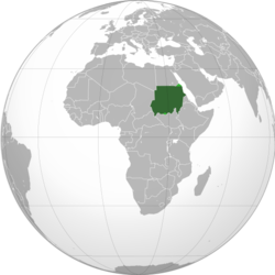 Sudan (orthographic projection) highlighted.svg